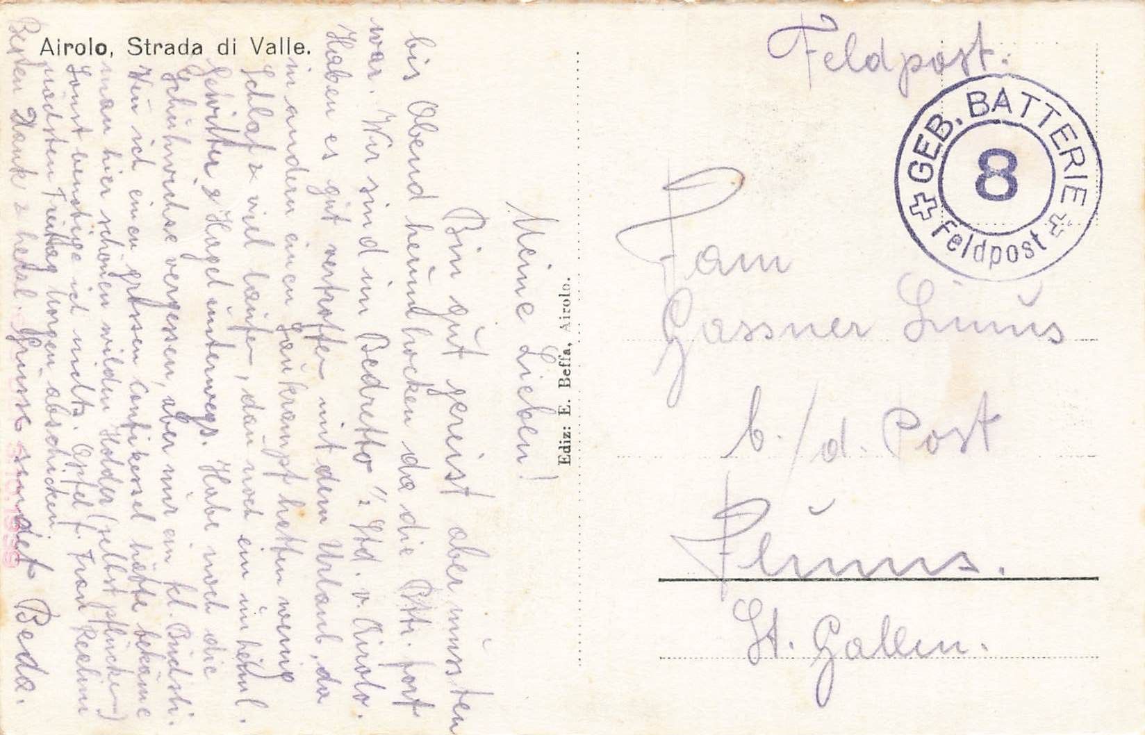 Cartoline postali: Airolo strada di valle  Leventina – Usato da Biasca venduto da Blenio71 1