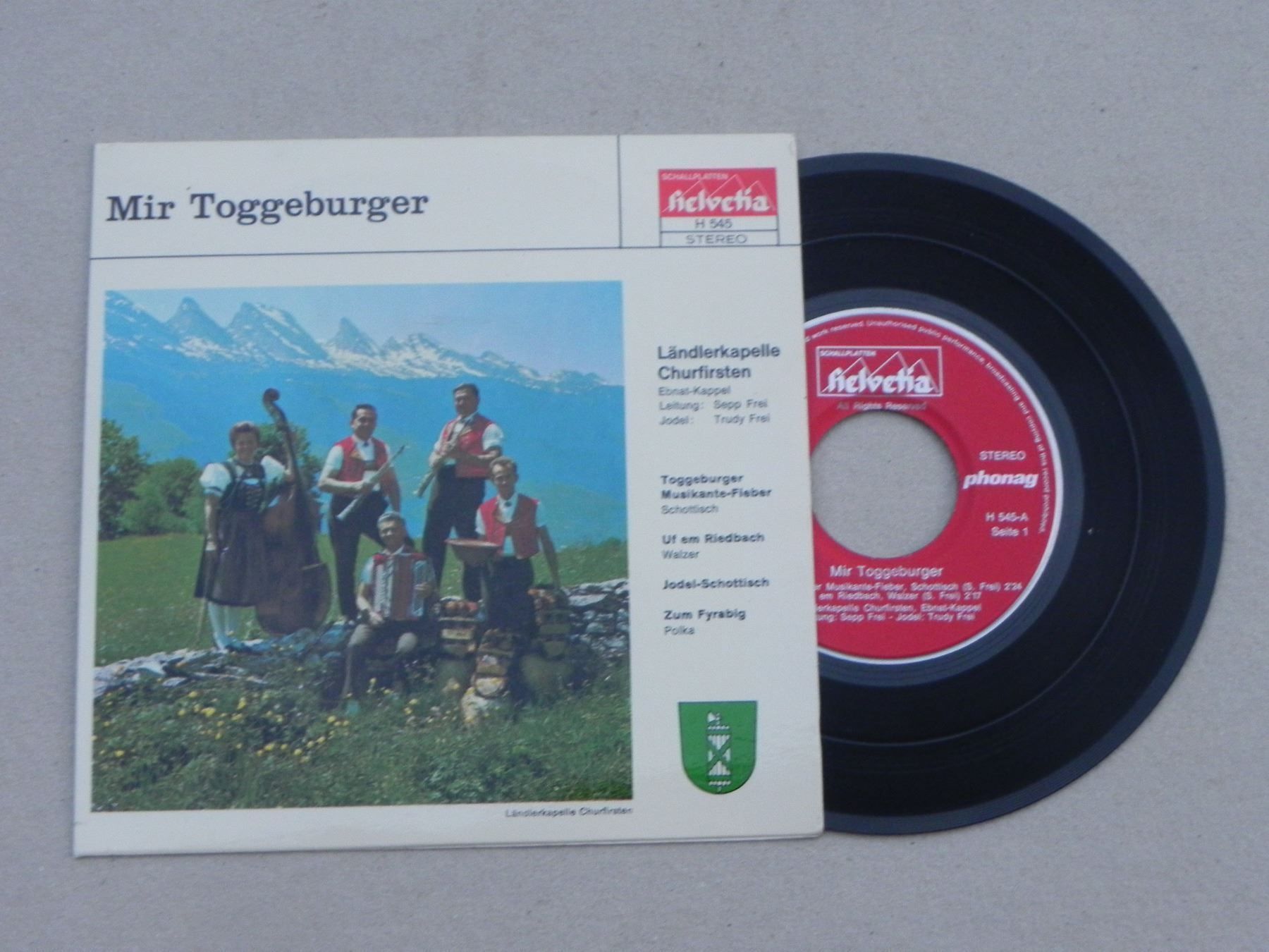 Schallplatten: Volksmusik Single Kapelle Churfirsten – Gebraucht aus Siebnen von krimsie