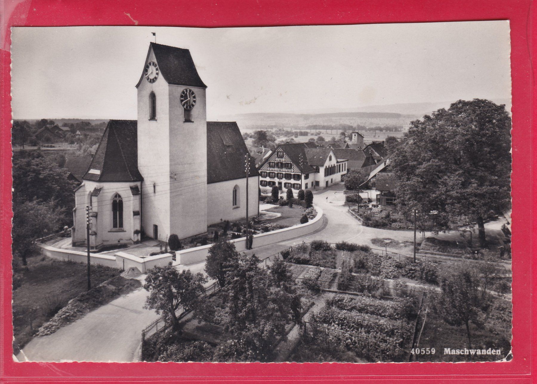 Cartoline postali: MASCHWANDEN, 9.10.1953 – Difettoso da Oberrieden venduto da Gebirgsstelze