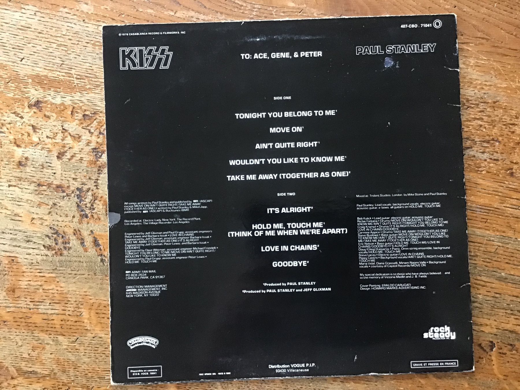 Dischi in vinile: LP Paul Stanley/KISS – Usato da Fully venduto da Ruby97 1