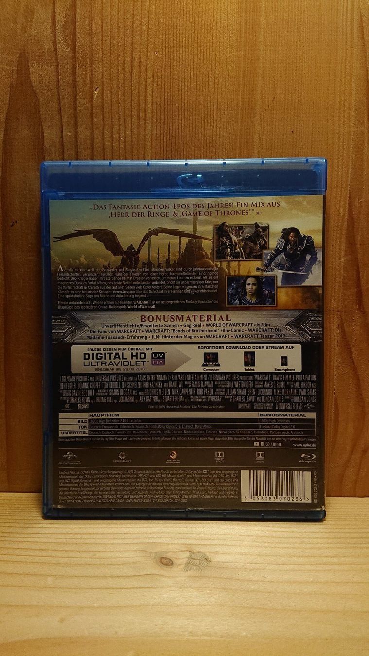 Tutti i DVDs: WARCRAFT THE Beginning Blu-Ray – Usato da Wilderswil venduto da Exebub 1