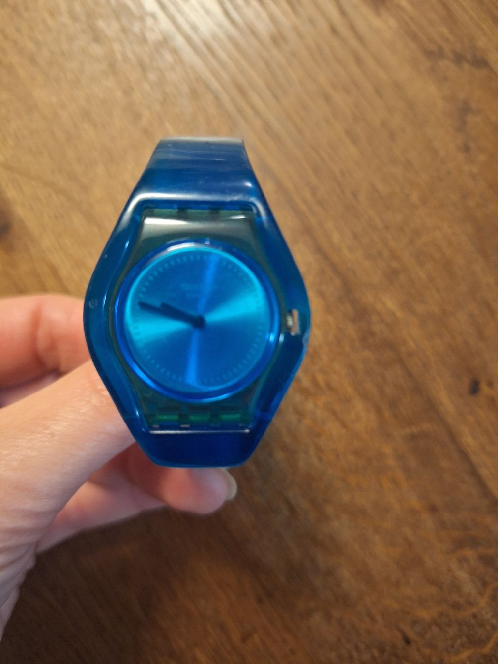 Swatch Orologi: Swatch montre bracelet turquoise année 2003 – Usato da Bussigny venduto da Special_phonics