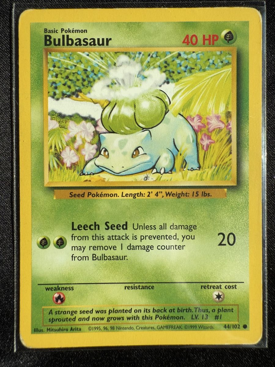 Pokémon Sammelbilder & Trading cards: Bulbasaur Pokémon Base Set - 44/102 – Gebraucht aus Winterthur von SiddyPokemon