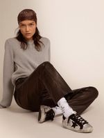 Golden Goose Women's Super-Star silver leather Sneakers