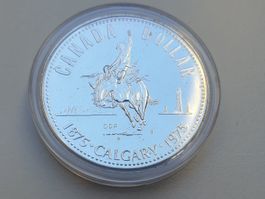 🇨🇦 Kanada $1 1975 Calgary Specimen – 0,375 oz Silber
