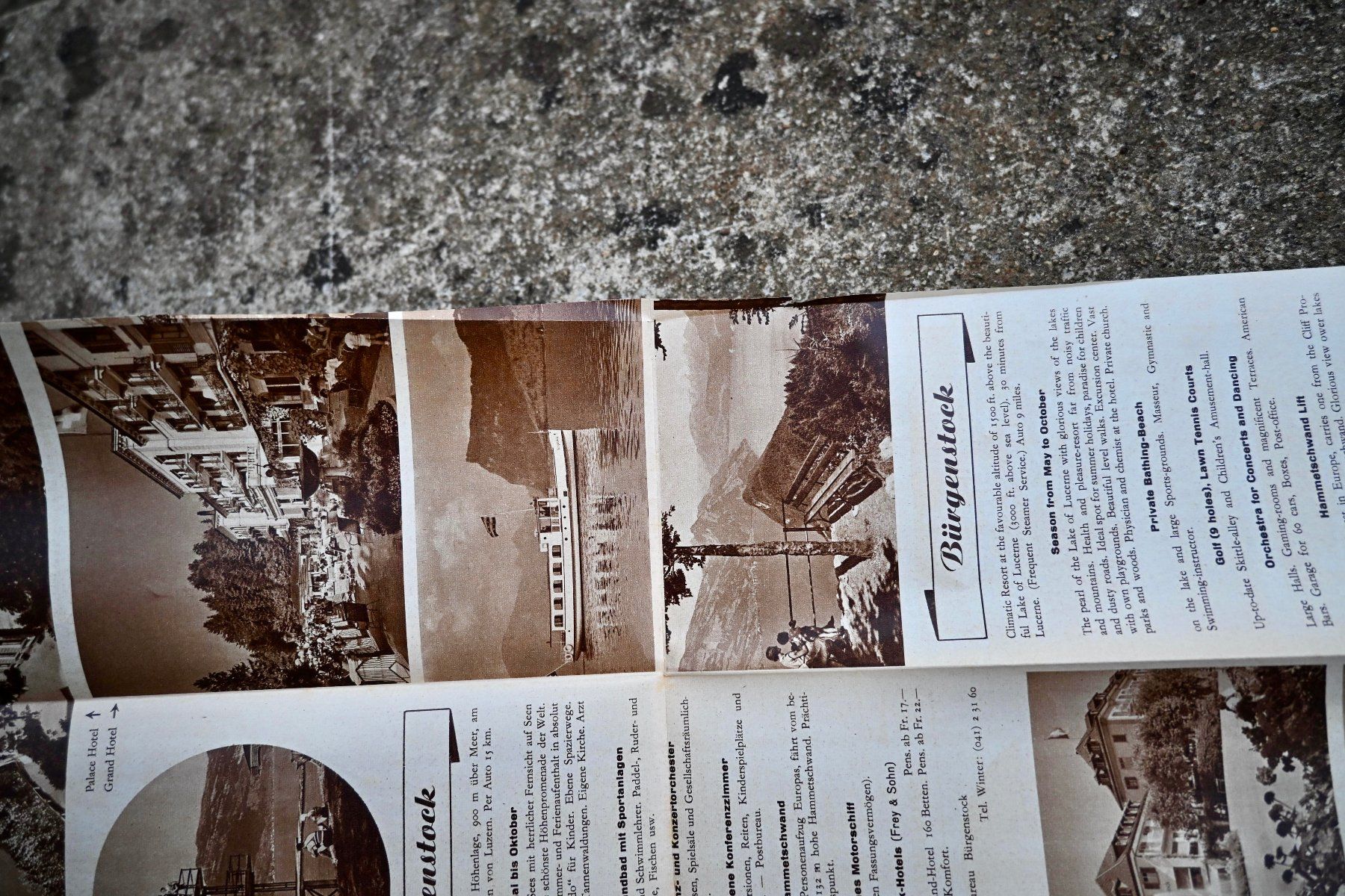 Documents: ca. 1950er Prospekt Bürgenstock  - Panorama – D'occasion à Pfaffhausen par mono_rec 9