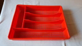 Schubladeneinsatz , Vintage  rot