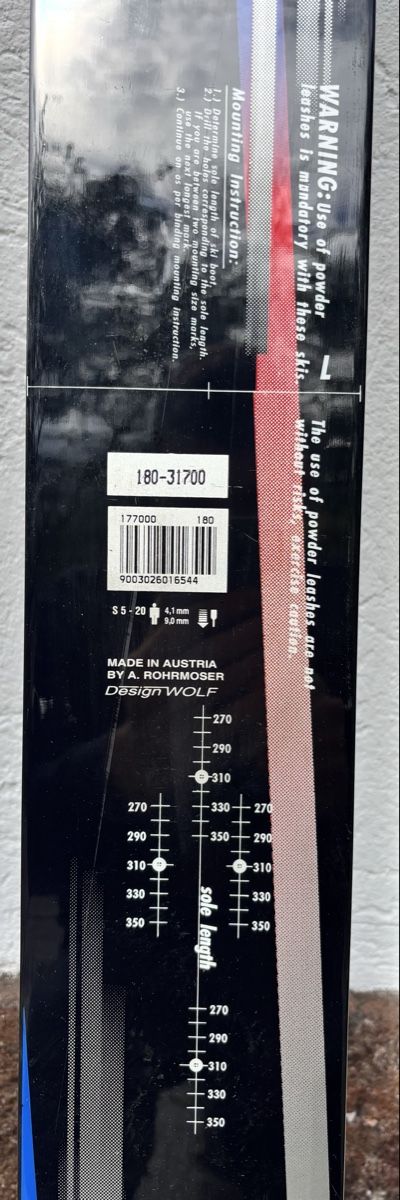 Atomic Sci: Sci da neve Atomic Powder Plus 180cm, perfetti  – Nuovo (secondo la descrizione) da Montagnola venduto da iva_qvx9 1