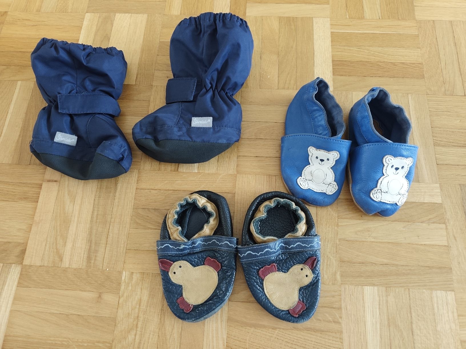 Schuhe für Jungen: füsslinge und lederfinkli – Gebraucht aus Muttenz von Hermesvonthan