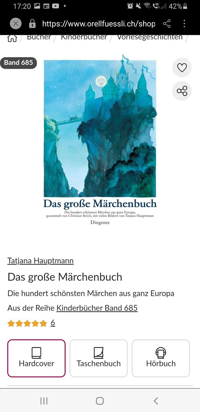 Libri: Das Grosse Märchenbuch, neu – Nuovo (secondo la descrizione) da Zürich venduto da yoarg 4