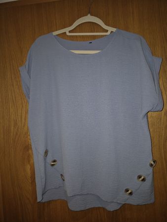 Bluse Blau Gr S