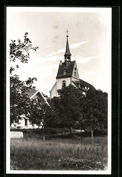 Cartoline postali: AK St. Chrischona, Die Kirche – Usato da Berlin venduto da bartko-reher