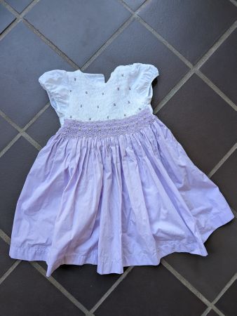 wunderschönes, festliches, handbesticktes Kleid, Gr. 4y