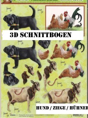 Kit bricolage: 3D Schnittbogen Tiere – Nuovo (secondo la descrizione) da Schlatt TG venduto da kreativ-atelier