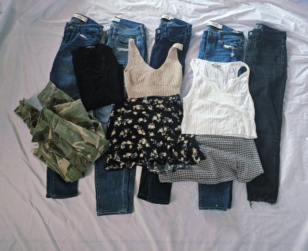 Marken Paket Gr XS / S, 5 Jeans Gr. 26 Abercrombie Hollister