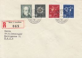 PJ105-108 Satzbrief Chargé mit dem Stempel Bern 1, 22.5.1944