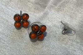 Ohrstecker orange
