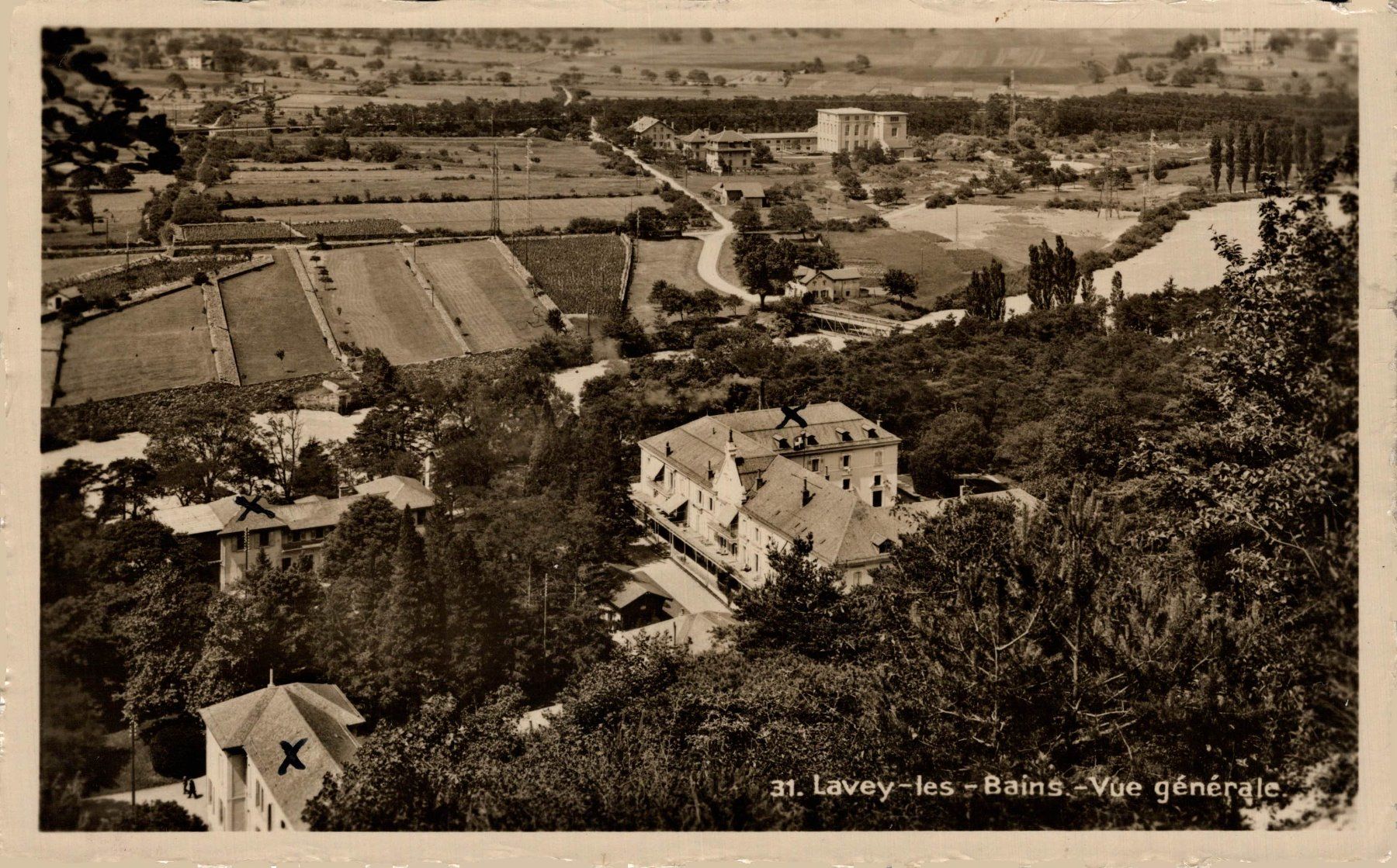 Cartoline postali: Lavey-les-Bains. Vue générale – Usato da Bronschhofen venduto da Astore