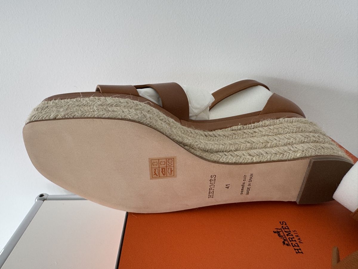 Hermès Damenschuhe: Neue Hermès Sandalen Espadrilles Elda, naturel, 41 – Neu und originalverpackt aus Unterägeri von san_6qcx 5