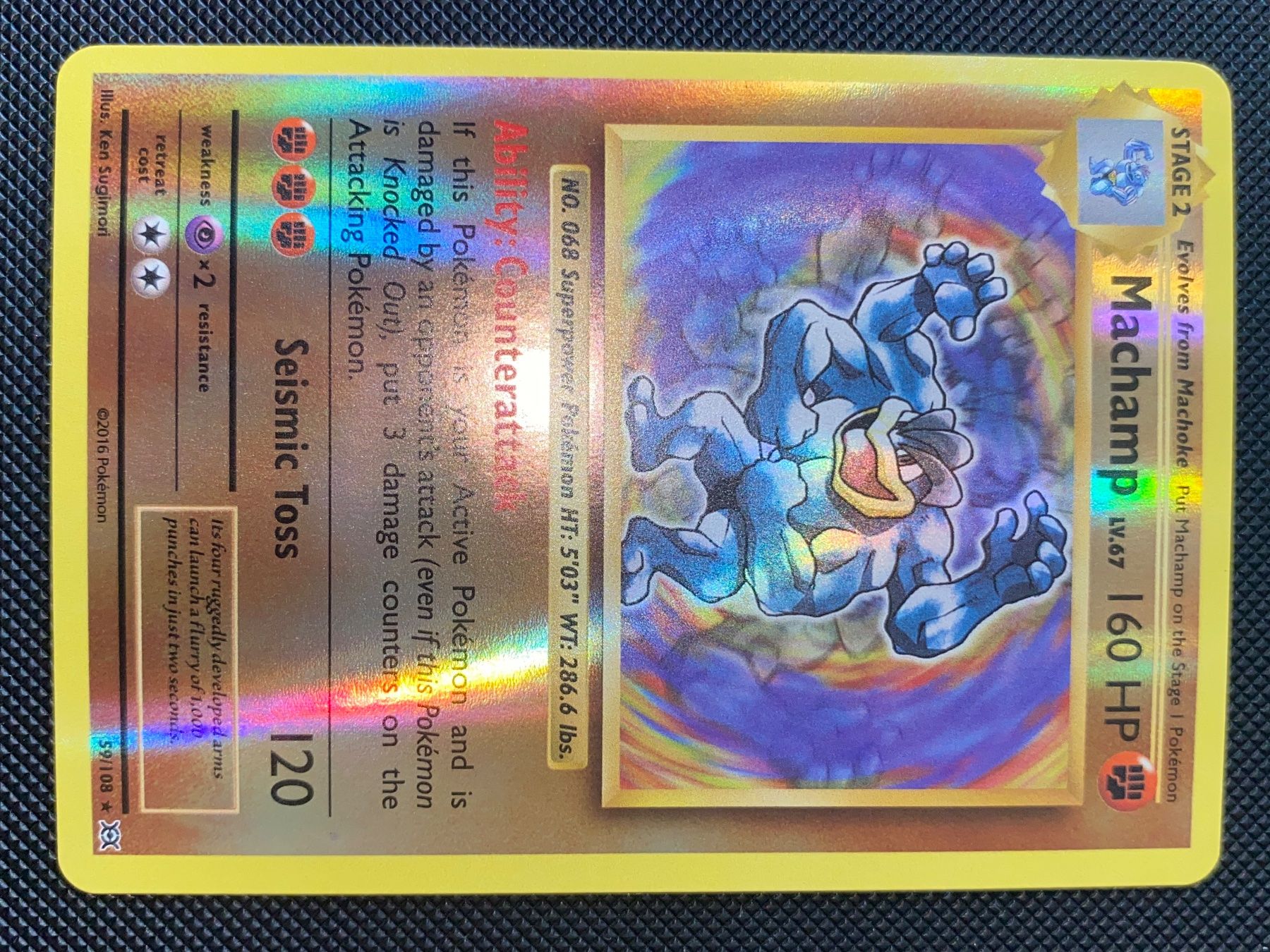 Pokémon Carte collezionabili: Machamp - Reverse Holo (59/108) - Evolutions - NM+ - EN – Nuovo (secondo la descrizione) da Yverdon-les-Bains venduto da Prismea 1