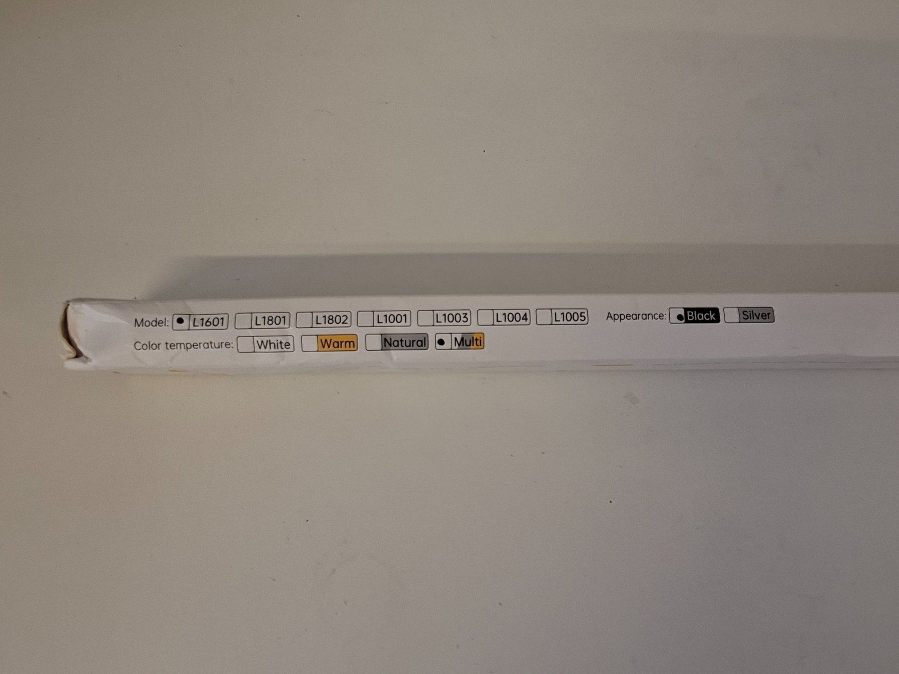 Lampade: "Intelligent Light" LED-Lichtleiste, schwarz – Usato da Wettingen venduto da Wendemarket 5