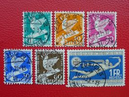 1939 (Abrüstungskonferenz) Nr.185-190 Serie mit Vollstempel