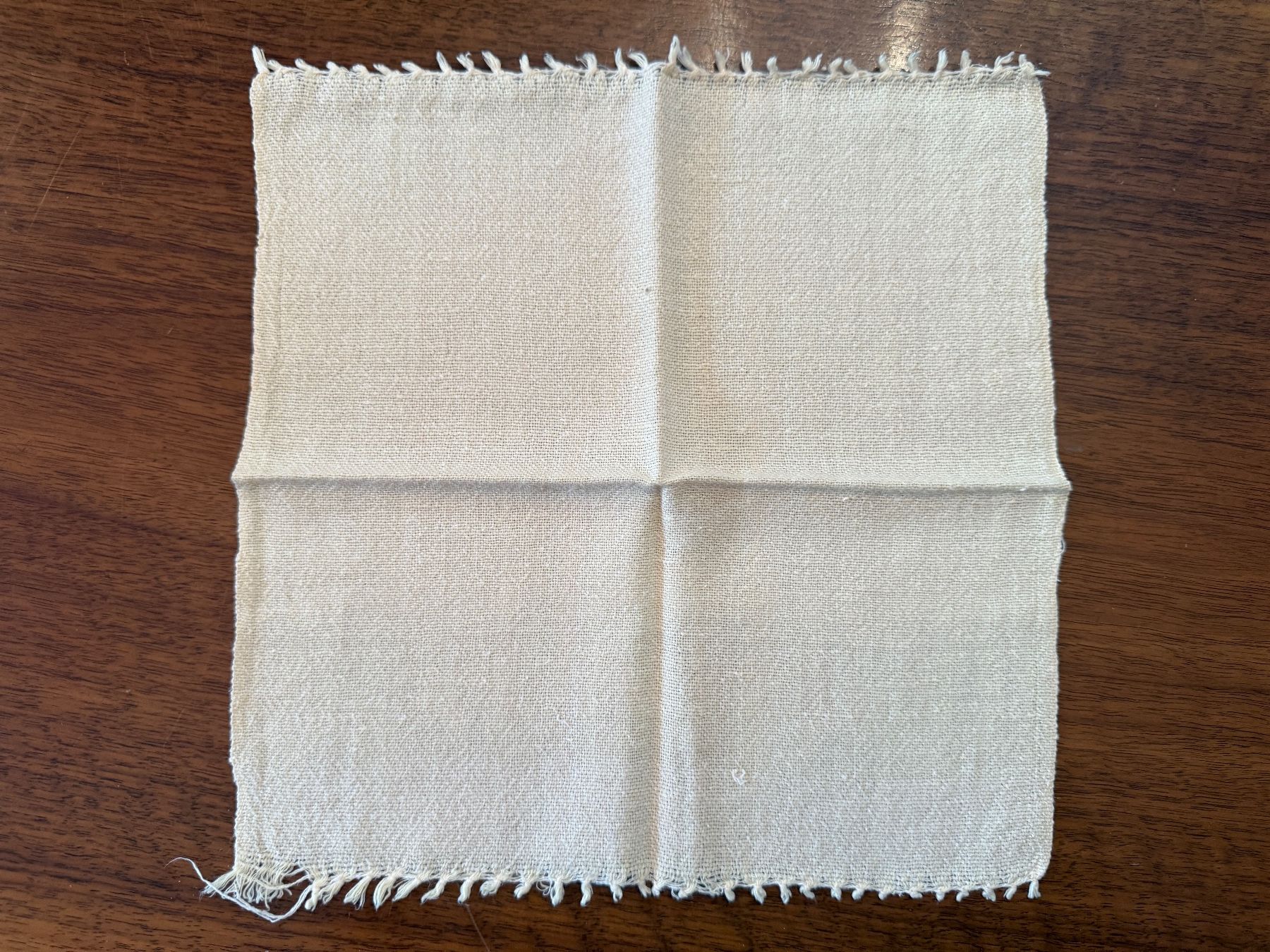Tovaglioli: 5 Leinen-Servietten mit Fransen 25x25cm – Usato da Erstfeld venduto da Uhu1980 4