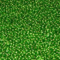 Saatperlen Chartreuse Silver Lined 3mm