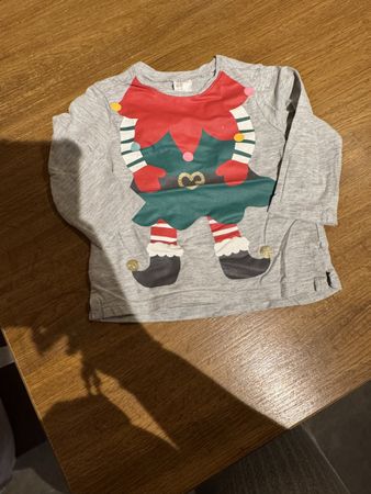 T-shirt H&M Elfe Noël enfant 80🎅