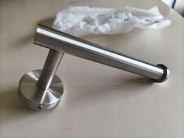 Rollenhalter Edelstahl matt, neu, Toilettenpapierhalter