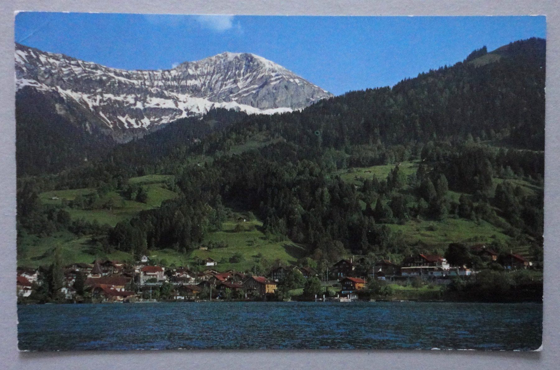 Cartoline postali: Leissigen am Thunersee mit Morgenberg – Usato da Fétigny venduto da Billy2miny