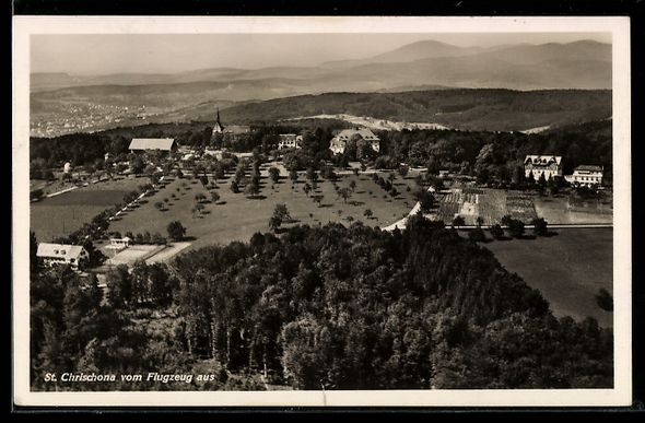 Cartoline postali: Basel, St. Chrischona vom Flugzeug aus – Usato da Berlin venduto da bartko-reher