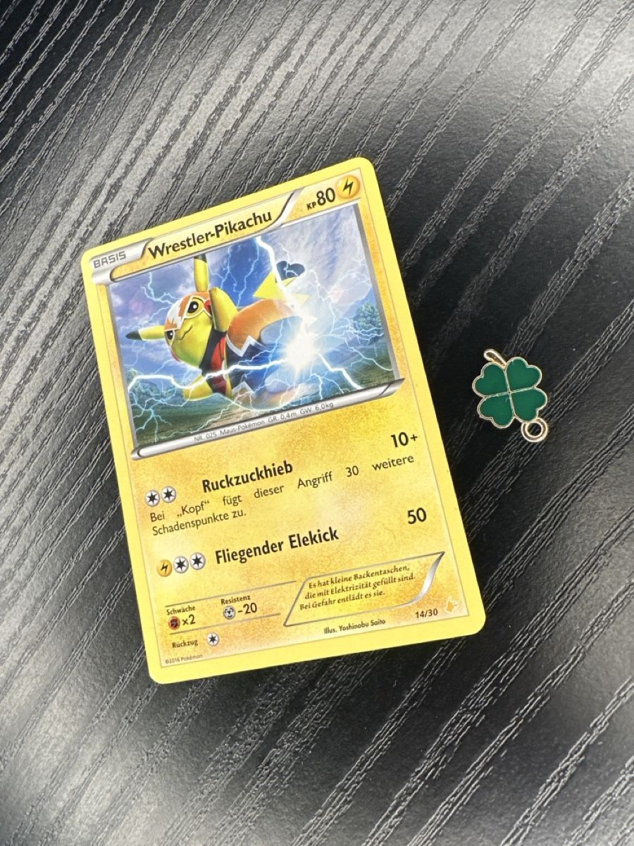 Pokémon Carte collezionabili: Wrestler Pikachu Libre 14/30 Non Holo – Usato da Uster venduto da Neonschwarz 1