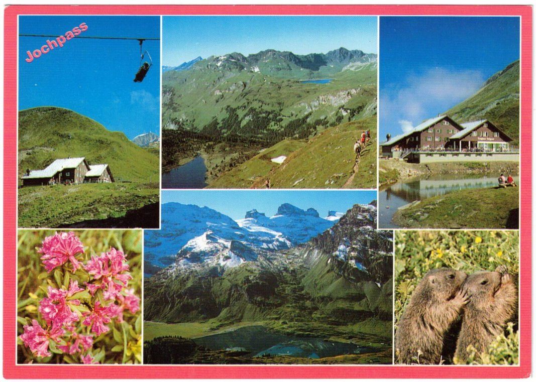 Cartoline postali: Engelberg - 6 Bild AK Jochpass – Usato da Binningen venduto da Mountainrider