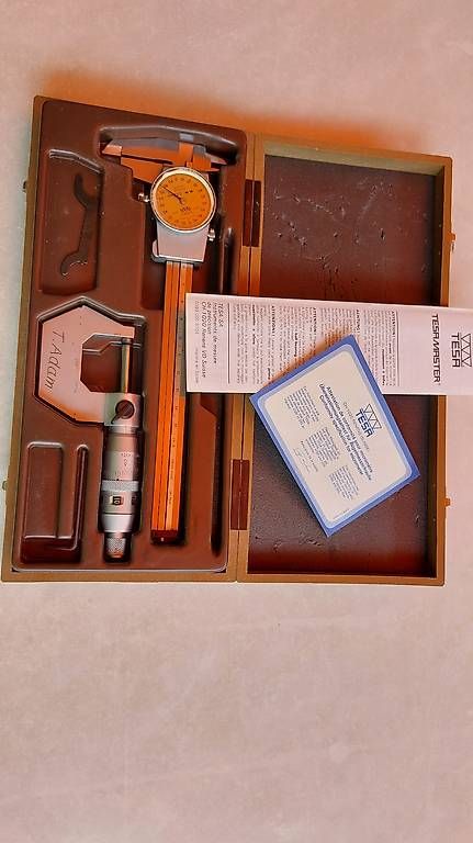 Tesa Misurare: TESA MASTER Set Mikrometer & Schiebelere mit Uhr Swiss – Usato da Hinteregg venduto da Amerizium