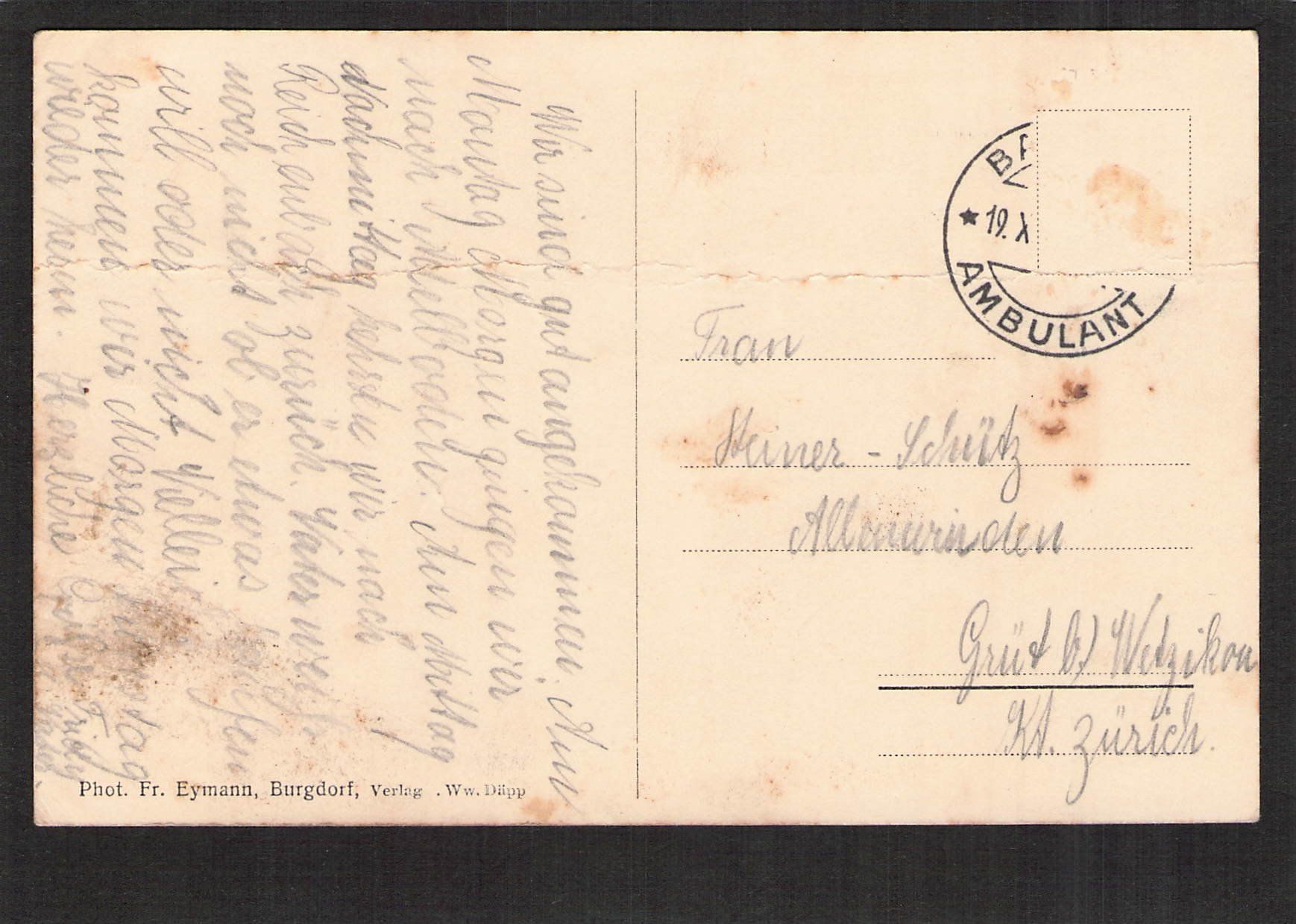 Cartoline postali: #Reichenbach BE , gelaufen – Usato da Reichenburg venduto da Pipo-67 1