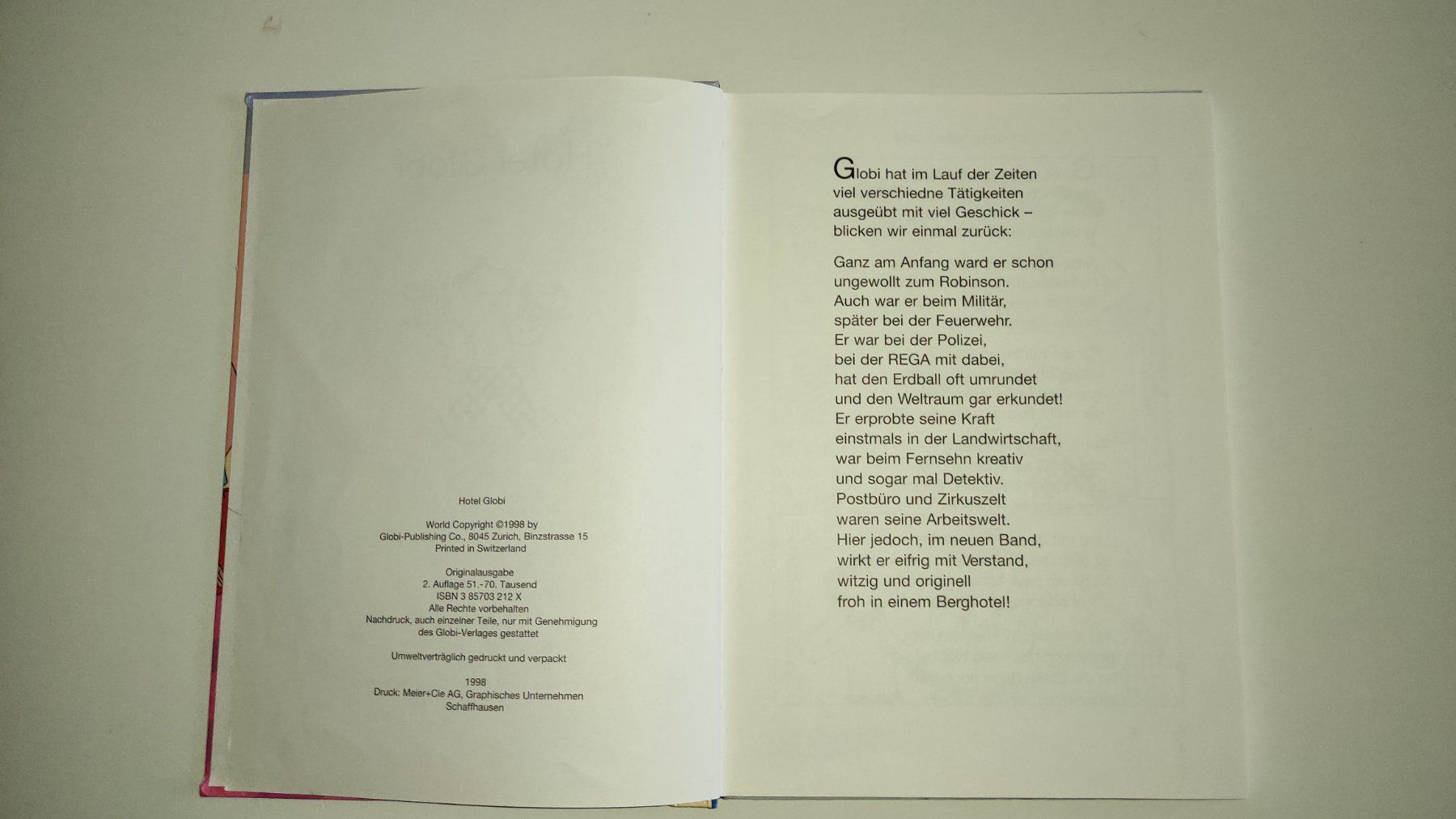 Libri: Hotel Globi 2. Auflage – Usato da Niederuzwil venduto da 333x333 2