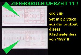 SFS 7lll_2500 Biel 1_Gerät lV/2_2x KLISCHEEBRUCH UHRZEIT 11!
