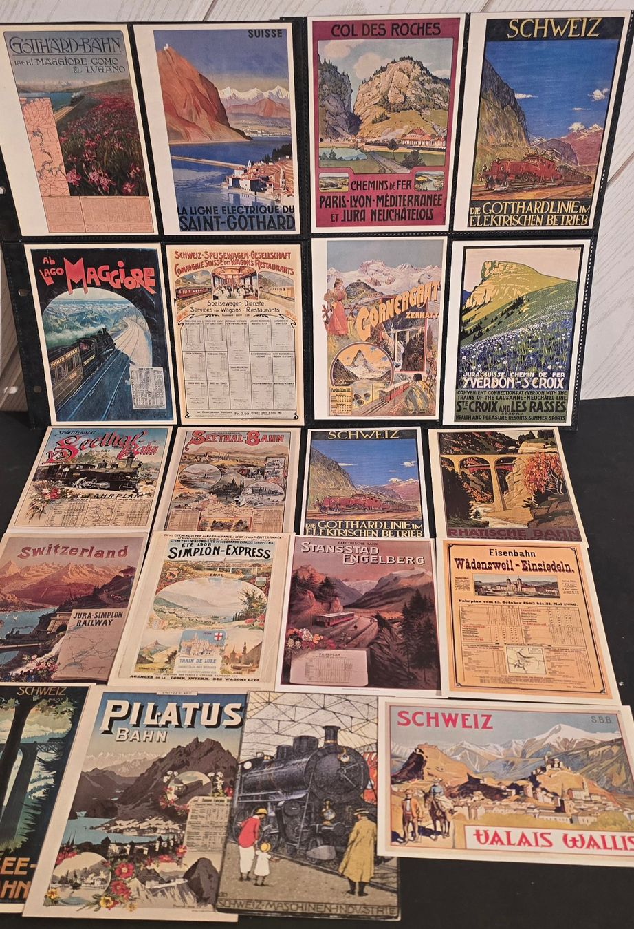 Cartoline postali: SBB - 20 Stück - POSTKARTEN - "Schweiz" - (Nostalgie) – Usato da Biel/Bienne venduto da Fischhene