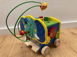 Motorikwürfel aus Holz, Baby Spielzeug, sehr guter Zustand