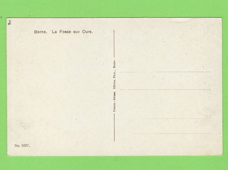 Cartoline postali: Bern Bärengraben – Nuovo (secondo la descrizione) da Zürich venduto da t24_de 1