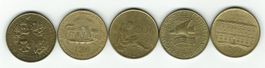Münzensatz 200 Lire Gedenkmünzen, Italien, 5 Stück