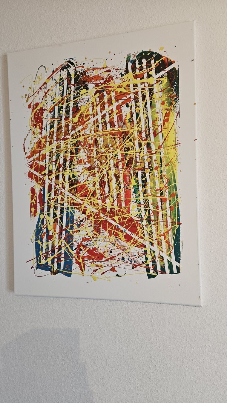 Gemälde: Tableau abstrait unique, parfait pour décorer votre intérieu – Neu (gemäss Beschreibung) aus Le Locle von fab_c9hh 1