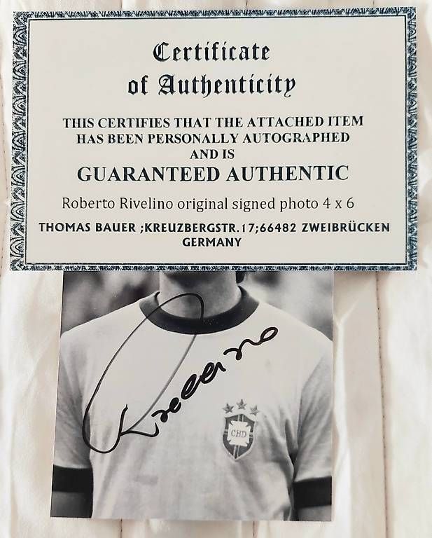 Autografi: Autogramm Roberto Rivelino Brasilien – Usato da Zürich venduto da mag_y68h 1
