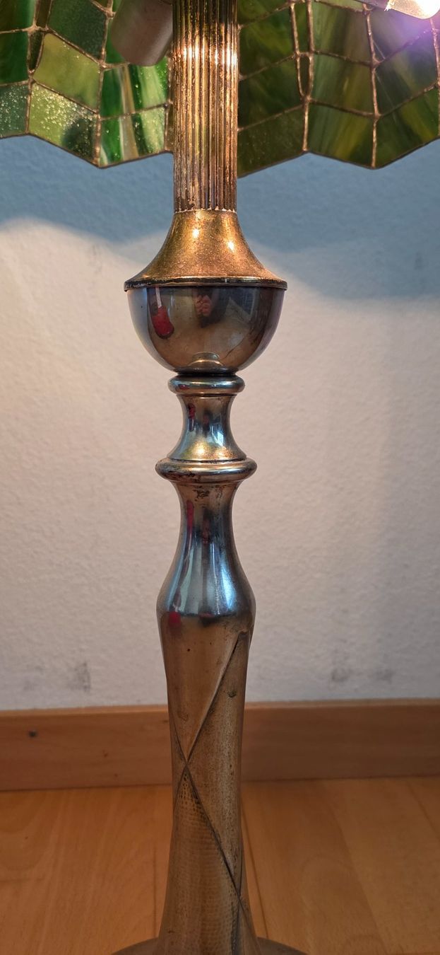 Lampade: Antike Tischlampe 800 Silber – Usato da Zürich venduto da spin23 4
