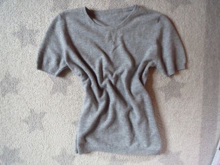 toller 100% KASCHMIR Damen Kurzarm Pullover