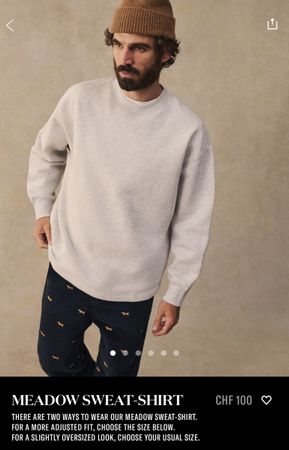 Meadow Sweatshirt, octobre editions
