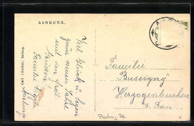 Cartoline postali: AK Aarburg, Teilansicht mit Kirche – Usato da Berlin venduto da bartko-reher 1