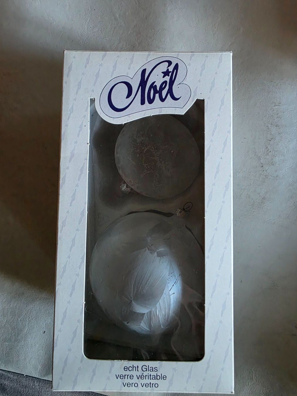 Tutte le decorazioni: 2 echt Glas Weihnachts-Kugeln Noël – Usato da Walterswil BE venduto da Lonitti