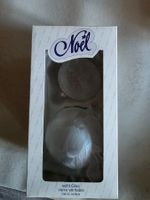 2 echt Glas Weihnachts-Kugeln Noël